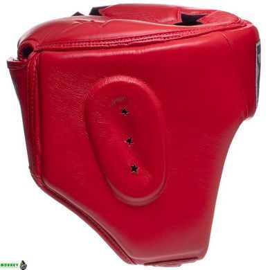 Шлем боксерский открытый кожаный TOP KING Super TKHGSC Черный XL
