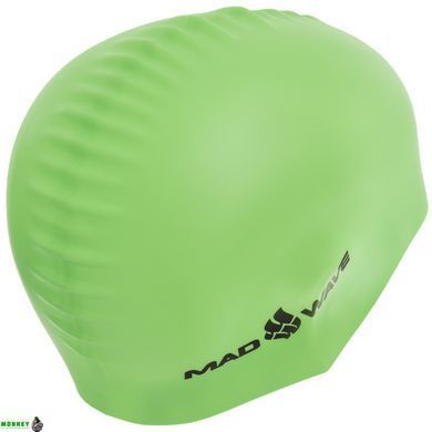Шапочка для плавания MadWave NEON M053502 Оранжевый (силикон,)
