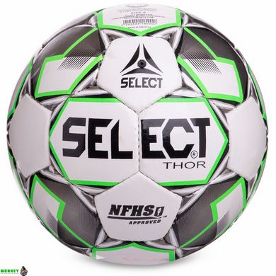 М'яч футбольний ST THOR-NFHS FB-4795 №5 PU білий-чорний-зелений
