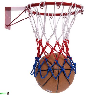 Сітка баскетбольна MK C-7524 білий-червоний-синій