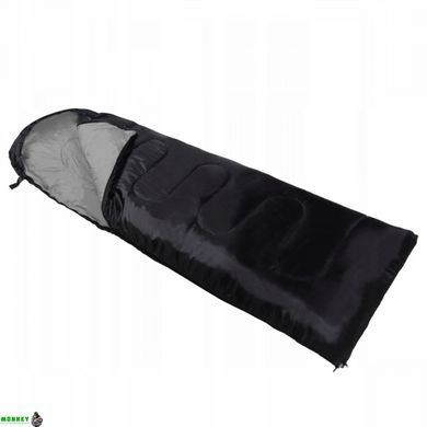 Спальний мішок (спальник) ковдра SportVida SV-CC0062 +2 ...+21&deg;C R Black/Grey