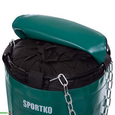 Мішок боксерський Циліндр із кільцем Класик SPORTKO MP-4 Червоний висота 85см