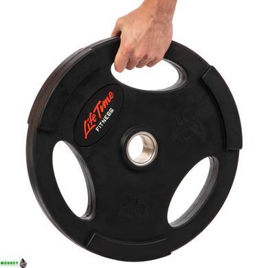 Блины (диски) обрезиненные LIFE FITNESS SC-80154B-25 51мм 25кг черный