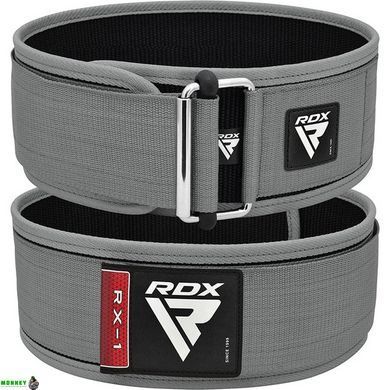 Пояс для тяжелой атлетики RDX RX1 Weight Lifting Belt Grey S