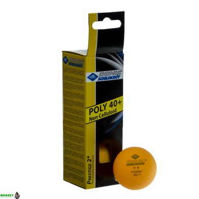 Набор мячей для настольного тенниса DONIC PRESTIGE 2* 40+ MT-608328 3шт оранжевый