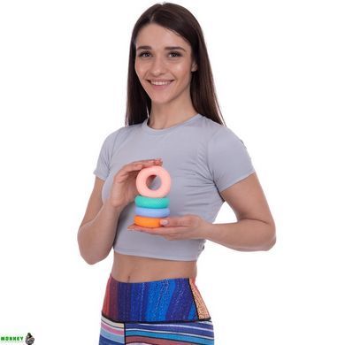 Еспандер кистьовий Кільце JELLO FI-2524 Блакитний 40LB навантаження 14-35кг
