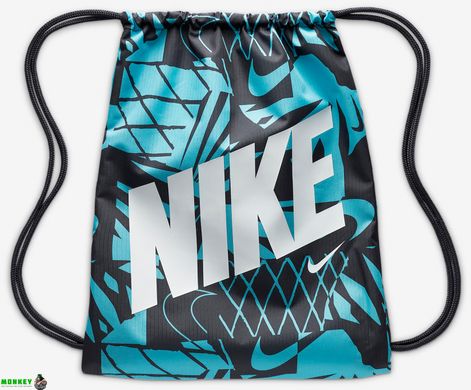 Мішок Nike Y NK DRAWSTRING - CAT AOP 1 чорний. Синій, білий Діт 43 х 36 см