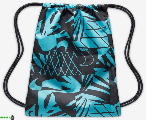 Мешок Nike Y NK DRAWSTRING - CAT AOP 1 черный. Синий, белый Дет 43 х 36 см