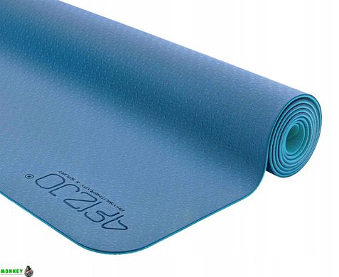 Коврик спортивный 4FIZJO TPE 4 мм для йоги и фитнеса 4FJ0334 Blue/Sky Blue