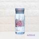 Бутылка для воды CASNO 400 мл KXN-1195 Сиреневая (Дельфин) с соломинкой