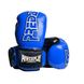 Боксерские перчатки PowerPlay 3017 синие карбон 8 унций