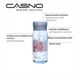 Пляшка для води CASNO 400 мл KXN-1195 Сіра (дельфін) з соломинкою
