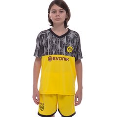 Форма футбольна дитяча BORUSSIA DORTMUND резервна 2020 SP-Planeta CO-0993 (р-р 20-28-6-14років, 110-155см, жовтий-чорний)