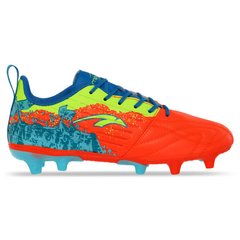 Бутсы футбольная обувь MARATON 220820-2 R.ORANGE/LIME/SKYBLUE размер 36-41 (верх-PU, подошва-термополиуретан (TPU), оранжевый-салатовый-голубой)