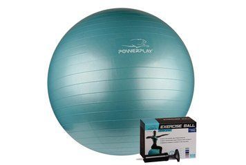 М'яч для фітнесу PowerPlay 4001 75см Зелений + насос