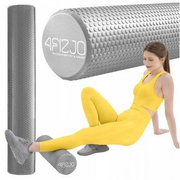 Массажный ролик 4FIZJO CARE+ EVA 90 x 15 см (валик, роллер) 4FJ0332 Grey