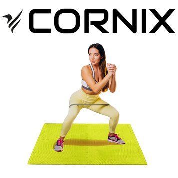 Мат-пазл (ластівчин хвіст) Cornix Mat Puzzle EVA 120 x 120 x 1 cм XR-0236 Yellow
