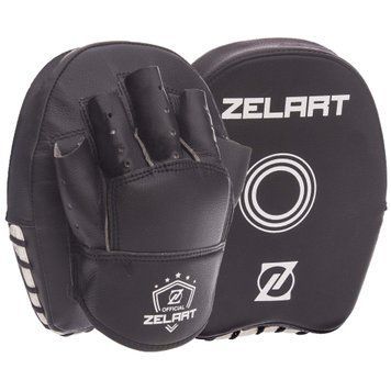 Лапа Вигнута для боксу та єдиноборств Zelart BO-1418 Чорний 20x17x3см 2шт