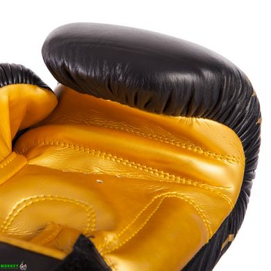 Перчатки боксерские кожаные на липучке TWN-DRAGON-Rep 10-16 унций цвета в ассортименте