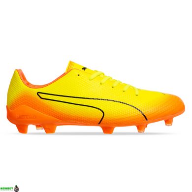 Бутсы футбольная обувь SP-Sport PM 873-1 размер 40-45 (верх-TPU, подошва-RB, лимонный-оранжевый)