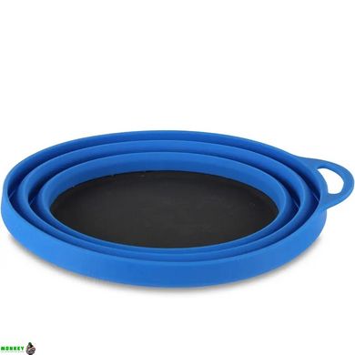 Lifeventure тарелка Silicone Ellipse Bowl blue