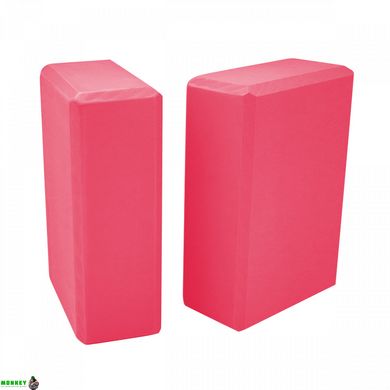Блок для йоги 2 шт SportVida SV-HK0168-2 Pink