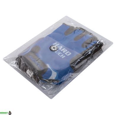 Рукавички для фітнесу та тренувань HARD TOUCH FG-004 L чорний-синій