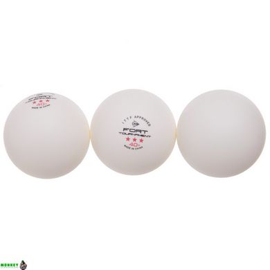 Набор мячей для настольного тенниса DUNLOP 40+ FORT TOURNAMEN DL679322 3шт белый