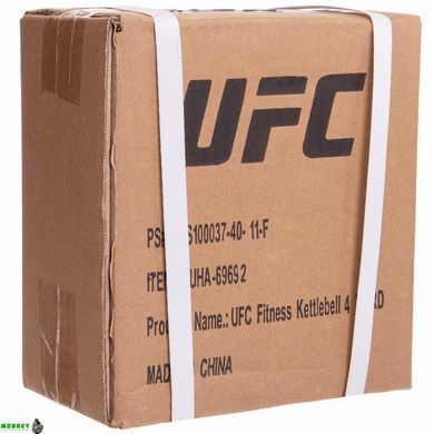 Гиря сталева з вініловим покриттям UFC UHA-69693 вага 6кг червоний