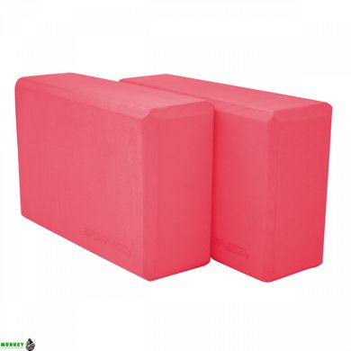 Блок для йоги 2 шт SportVida SV-HK0168-2 Pink