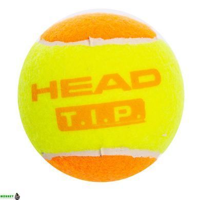 М'яч для великого тенісу HEAD TIP ORANGE 578223 3шт помаранчевий-салатовий