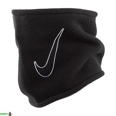 Бафф Nike Y FLEECE NECKWARMER 2.0 BLACK/WHITE OSFM черный, белый Дет OSFM