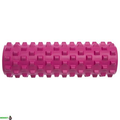 Роллер для йоги та пілатесу (мфр рол) SP-Sport Grid Bubble Roller FI-6672 45см кольори в асортименті