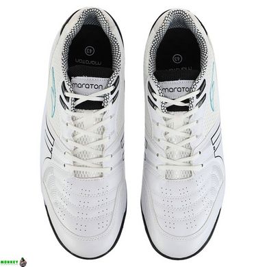 Обувь для футзала мужская MARATON A20601-6 размер 40-45 белый-черный-синий