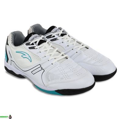 Взуття для футзалу чоловіче MARATON A20601-6 розмір 40-45 білий-чорний-синій