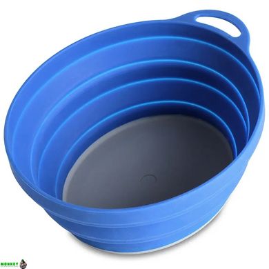 Lifeventure тарелка Silicone Ellipse Bowl blue