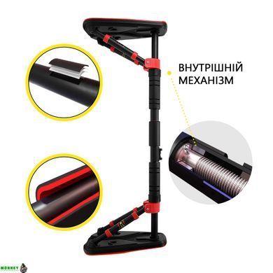 Турнік розсувний Cornix Elite+ 65-90 см XR-0293 Black/Red