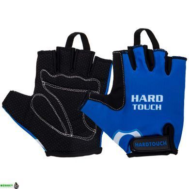 Рукавички для фітнесу та тренувань HARD TOUCH FG-004 L чорний-синій