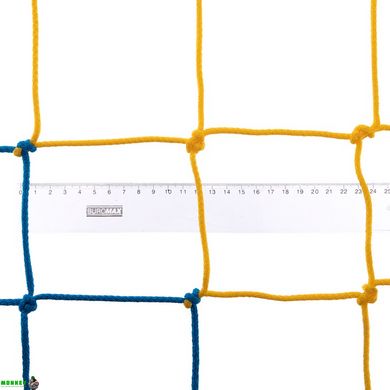 Сетка на ворота футбольные усиленной прочности SP-Planeta Элит 1,5 SO-9564 7,5x2,55x1,5м 2шт цвета в ассортименте