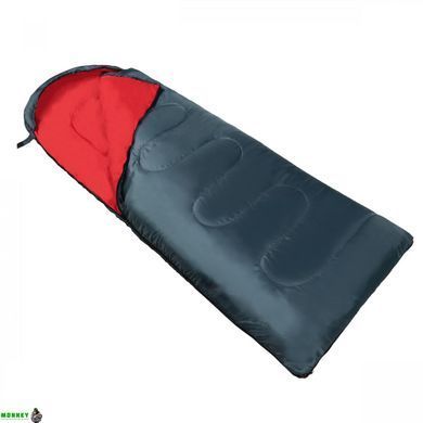 Спальный мешок (спальник) одеяло SportVida SV-CC0063 +2 ...+21&deg;C R Navy Green/Red