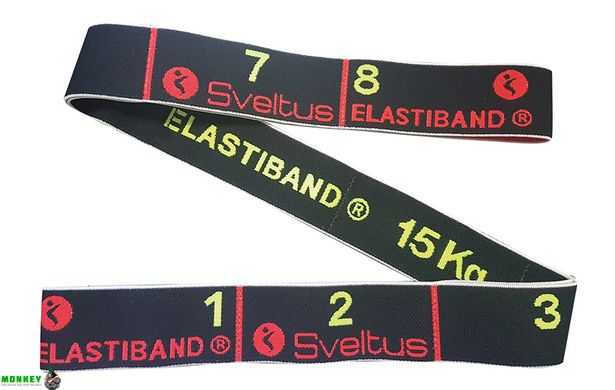 Еспандер для фітнесу Sveltus Elastiband 15 кг Чорний (SLTS-0143)