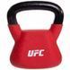Гиря сталева з вініловим покриттям UFC UHA-69693 вага 6кг червоний