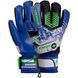 Перчатки вратарские SOCCERMAX GK-002 8 размер синий-салатовый
