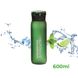 Пляшка для води CASNO 600 мл KXN-1196 Зелена з соломинкою