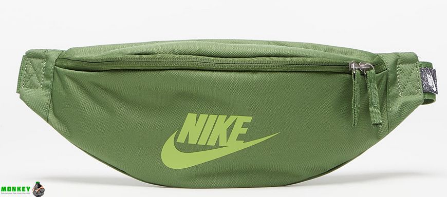 Сумка на пояс Nike NK HERITAGE WAISTPACK - FA21 зеленый Уни 41х10х15см