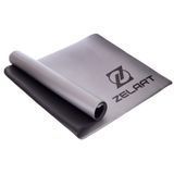 Килимок для фітнесу та йоги Zelart FI-2580 120x60x0,8см сірий-чорний