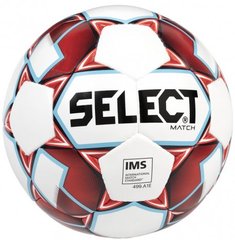 Мяч футбольный Select Match IMS бело-красный Уни