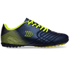 Сороконіжки взуття футбольне OWAXX DMO21105-3 NAVY/LEMON/WHITE розмір 41-45 (верх-PU, підошва-RB, темно-синій-салатовий-білий)