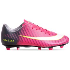 Бутсы футбольная обувь TIKA GF-001-1-R размер 39-44 (верх-TPU, подошва-термополиуретан (TPU), красный-черный)