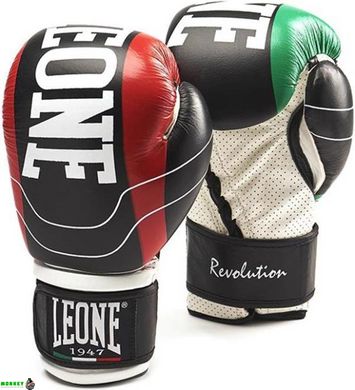 Боксерские перчатки Leone Revolution Black 12 ун.